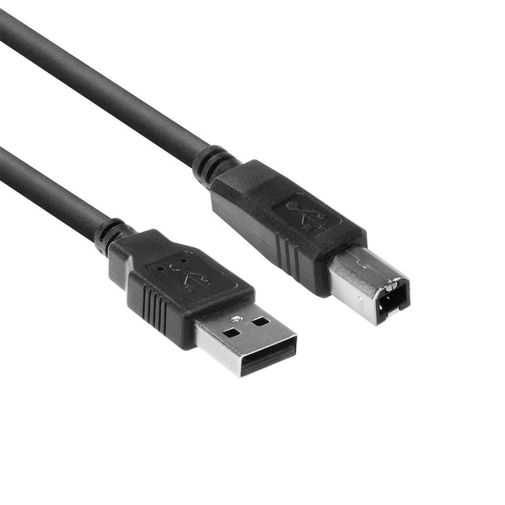 ACT AC3031 | USB 2.0 | USB-A naar USB-B | 0,5m | Zwart - Matmuis